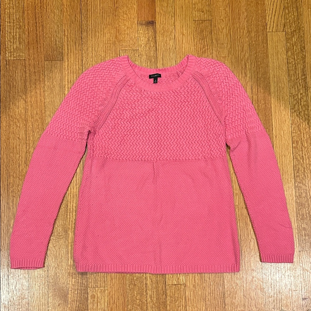 Talbots Pink Crew Neck Sweater